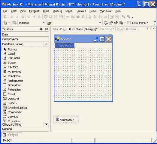 Элементы меню и новый редактор меню Visual Studio